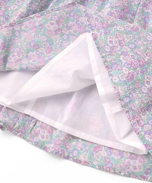 Tartine et Chocolat / タルティーヌ エ ショコラ ミニ丈・ひざ丈ワンピース | 【日本製】【お揃い】リバティ(leontyne dream)プリントタナローン花柄スモッキングワンピース(90~140cm) | 詳細11