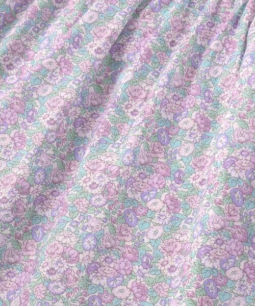 Tartine et Chocolat / タルティーヌ エ ショコラ ミニ丈・ひざ丈ワンピース | 【日本製】【お揃い】リバティ(leontyne dream)プリントタナローン花柄スモッキングワンピース(90~140cm) | 詳細12