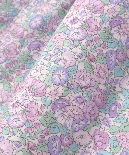 Tartine et Chocolat / タルティーヌ エ ショコラ ミニ丈・ひざ丈ワンピース | 【日本製】【お揃い】リバティ(leontyne dream)プリントタナローン花柄スモッキングワンピース(90~140cm) | 詳細13