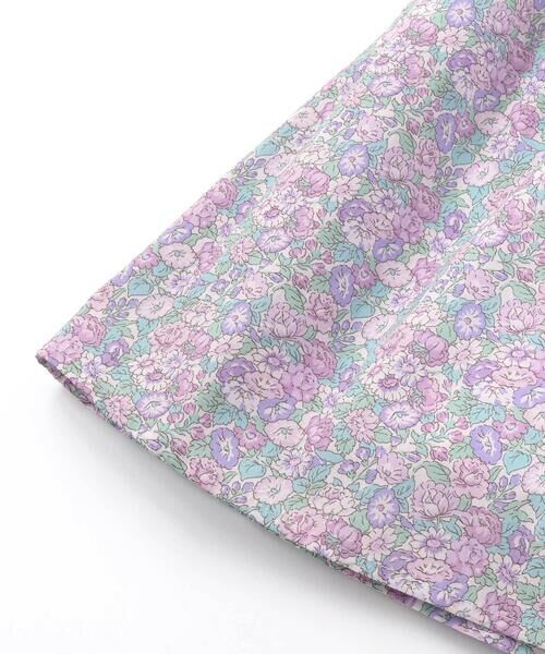 Tartine et Chocolat / タルティーヌ エ ショコラ ミニ丈・ひざ丈ワンピース | 【日本製】【お揃い】リバティ(leontyne dream)プリントタナローン花柄スモッキングワンピース(90~140cm) | 詳細10