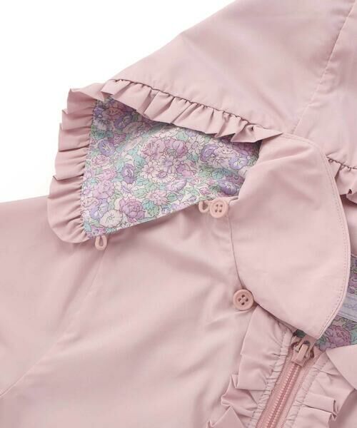 Tartine et Chocolat / タルティーヌ エ ショコラ その他アウター | 【お揃い】フード取り外しxタフタxリバティ(leontyne dream)タナローンジャケット(90~140cm) | 詳細6