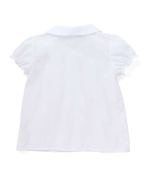 Tartine et Chocolat / タルティーヌ エ ショコラ シャツ・ブラウス | コットンシャンブレー襟付きパフスリーブブラウス(100~140cm) | 詳細1