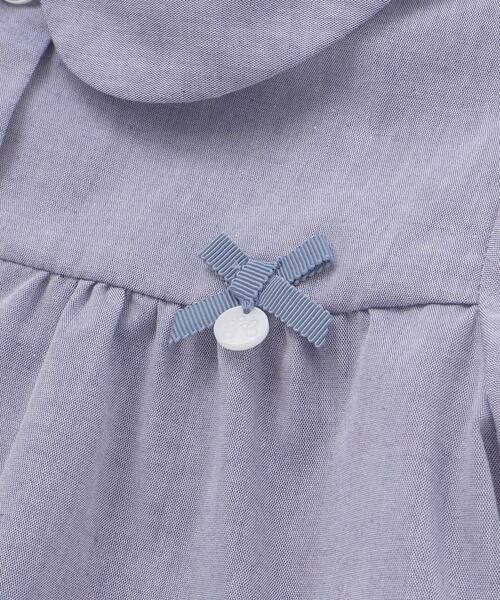 Tartine et Chocolat / タルティーヌ エ ショコラ シャツ・ブラウス | コットンシャンブレー襟付きパフスリーブブラウス(100~140cm) | 詳細5