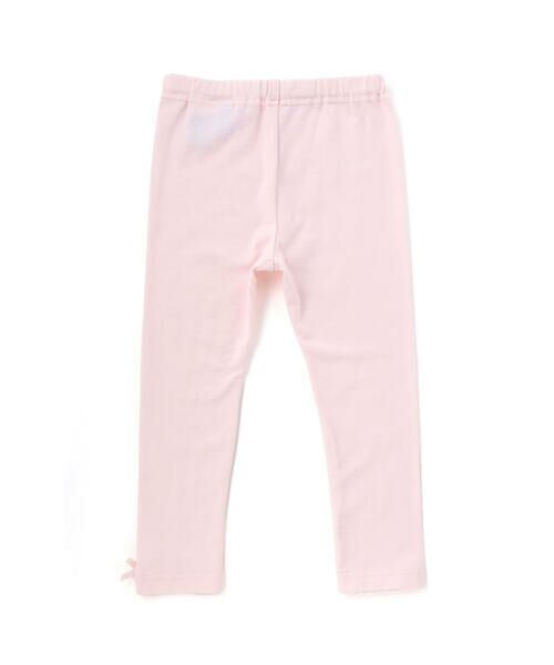 Tartine et Chocolat / タルティーヌ エ ショコラ レギンス・スパッツ | ストレッチ ベア天竺 裾リボン付きレギンス(80~140cm) | 詳細1