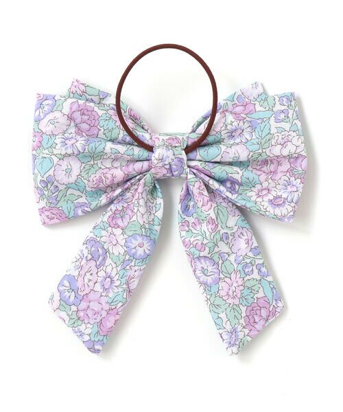 Tartine et Chocolat / タルティーヌ エ ショコラ ヘアゴム・シュシュ | 【日本製】【お揃い】リバティ(leontyne dream)プリントタナローンリボン型ヘアゴム | 詳細4