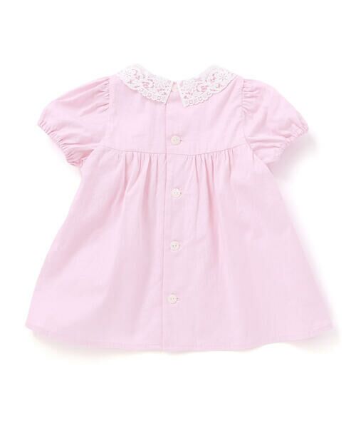 Tartine et Chocolat / タルティーヌ エ ショコラ ベビー・キッズウエア | 【お揃い】襟レースシャンブレーワンピース＋ブルマ 2点セットベビー(70~90cm) | 詳細3