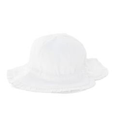 Tartine et Chocolat / タルティーヌ エ ショコラ ベビー・キッズグッズ | 【UVカット】【日本製】シャンブレーギャザーフリルリボンハットベビー(44~48cm)