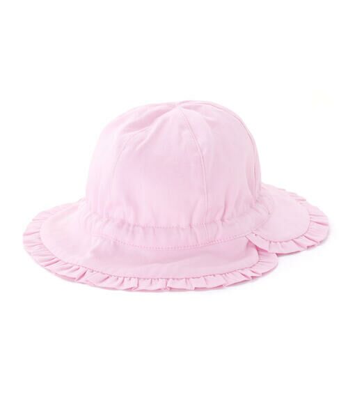 Tartine et Chocolat / タルティーヌ エ ショコラ ベビー・キッズグッズ | 【UVカット】【日本製】シャンブレーギャザーフリルリボンハットベビー(44~48cm) | 詳細3
