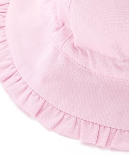 Tartine et Chocolat / タルティーヌ エ ショコラ ベビー・キッズグッズ | 【UVカット】【日本製】シャンブレーギャザーフリルリボンハットベビー(44~48cm) | 詳細4