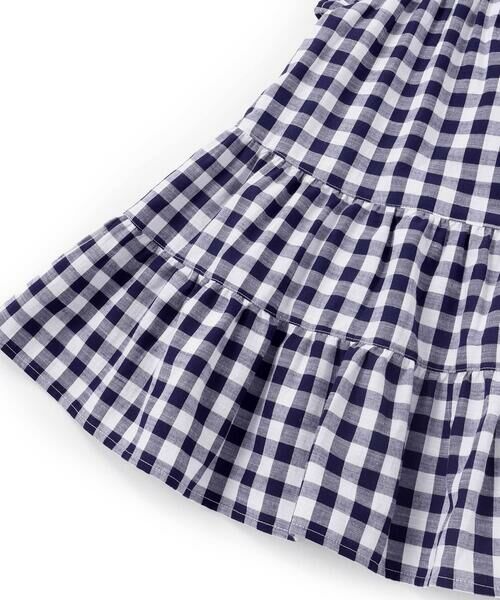 Tartine et Chocolat / タルティーヌ エ ショコラ ミニ丈・ひざ丈ワンピース | 【お揃い】ギンガムチェック花柄刺しゅうワンピース(90~140cm) | 詳細9