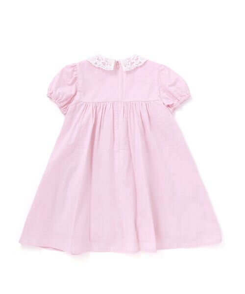 Tartine et Chocolat / タルティーヌ エ ショコラ ミニ丈・ひざ丈ワンピース | 【お揃い】襟レースシャンブレーワンピース(90~140cm) | 詳細4