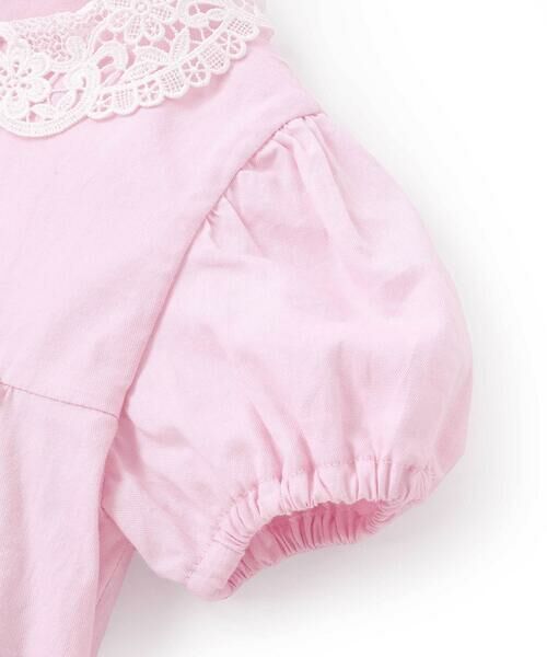 Tartine et Chocolat / タルティーヌ エ ショコラ ミニ丈・ひざ丈ワンピース | 【お揃い】襟レースシャンブレーワンピース(90~140cm) | 詳細7