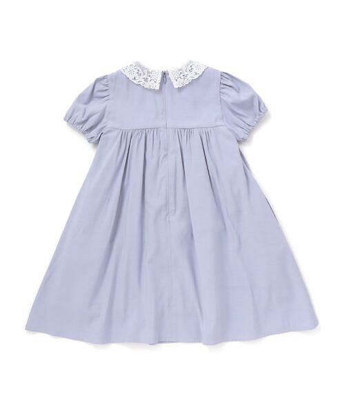 Tartine et Chocolat / タルティーヌ エ ショコラ ミニ丈・ひざ丈ワンピース | 【お揃い】襟レースシャンブレーワンピース(90~140cm) | 詳細17
