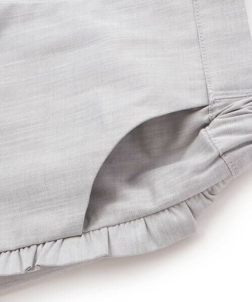 Tartine et Chocolat / タルティーヌ エ ショコラ ショート・ハーフ・半端丈パンツ | 【日本製】ダブルスラブシャンブレーフリルショートパンツ(90~140cm) | 詳細13