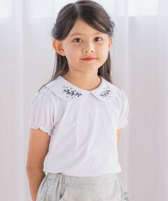 Tartine et Chocolat / タルティーヌ エ ショコラ Tシャツ | ベア天竺襟刺しゅうTシャツ(100~140cm)