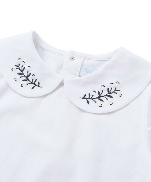 Tartine et Chocolat / タルティーヌ エ ショコラ Tシャツ | ベア天竺襟刺しゅうTシャツ(100~140cm) | 詳細5