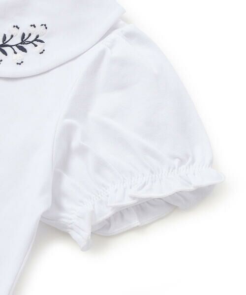 Tartine et Chocolat / タルティーヌ エ ショコラ Tシャツ | ベア天竺襟刺しゅうTシャツ(100~140cm) | 詳細6