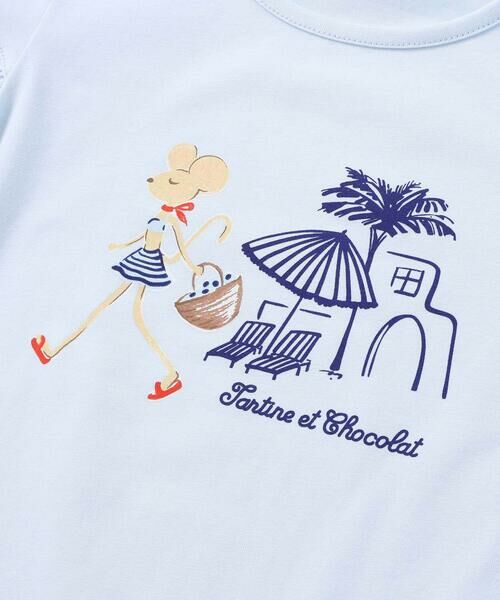 Tartine et Chocolat / タルティーヌ エ ショコラ Tシャツ | ベア天竺ネズミプリントTシャツ(90~140cm) | 詳細3