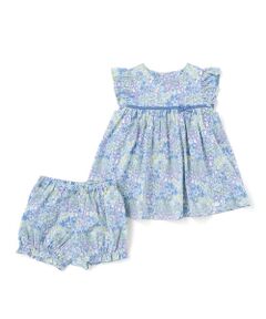 Tartine et Chocolat / タルティーヌ エ ショコラ ベビー・キッズウエア | 【日本製】【お揃い】リバティ(SweetPeaLeaf)プリントタナローンワンピース＋ブルマセットベビー(70~90cm)