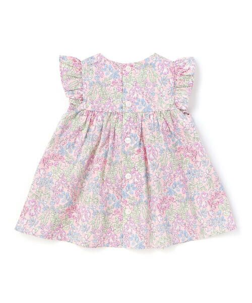 Tartine et Chocolat / タルティーヌ エ ショコラ ベビー・キッズウエア | 【日本製】【お揃い】リバティ(SweetPeaLeaf)プリントタナローンワンピース＋ブルマセットベビー(70~90cm) | 詳細3