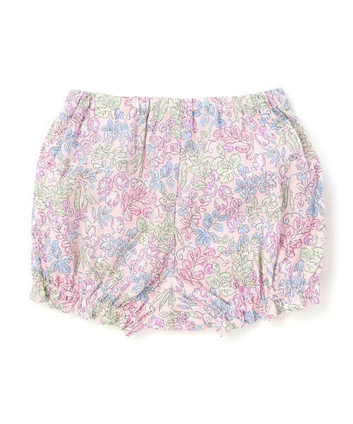 Tartine et Chocolat / タルティーヌ エ ショコラ ベビー・キッズウエア | 【日本製】【お揃い】リバティ(SweetPeaLeaf)プリントタナローンワンピース＋ブルマセットベビー(70~90cm) | 詳細4