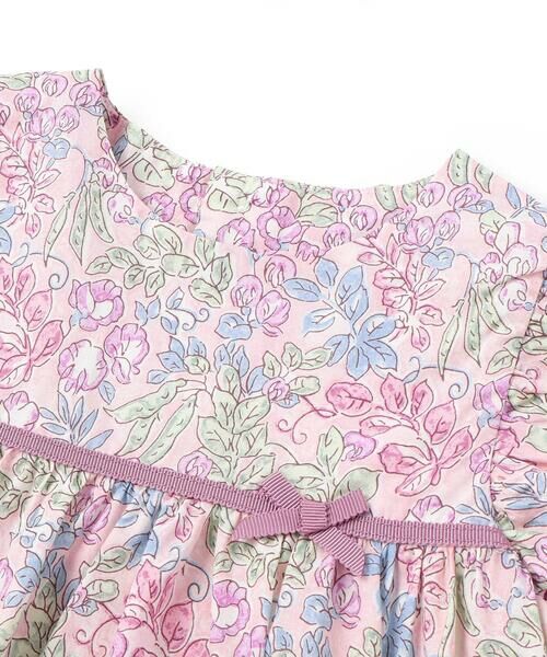 Tartine et Chocolat / タルティーヌ エ ショコラ ベビー・キッズウエア | 【日本製】【お揃い】リバティ(SweetPeaLeaf)プリントタナローンワンピース＋ブルマセットベビー(70~90cm) | 詳細5