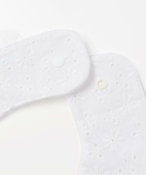 Tartine et Chocolat / タルティーヌ エ ショコラ スタイ・ビブ | スクエア型ワンポイントリボンチュールデザインスタイ | 詳細3