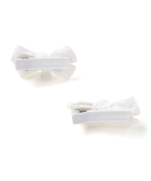 Tartine et Chocolat / タルティーヌ エ ショコラ ベビー・キッズグッズ | レースリボンヘアクリップ2点セット | 詳細1