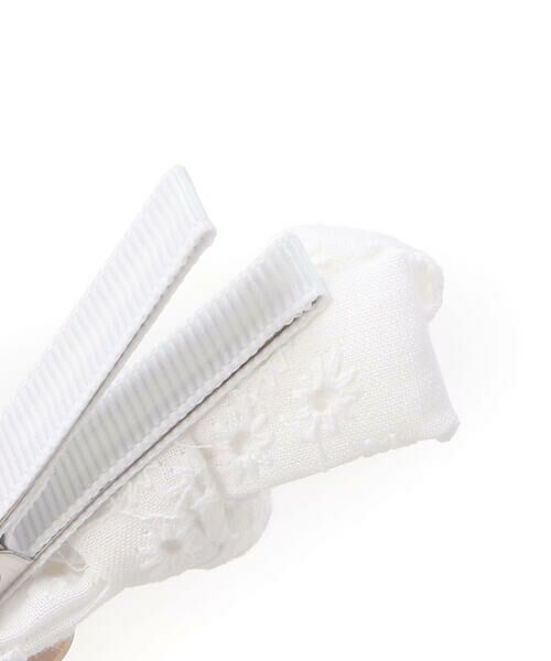 Tartine et Chocolat / タルティーヌ エ ショコラ ベビー・キッズグッズ | レースリボンヘアクリップ2点セット | 詳細4