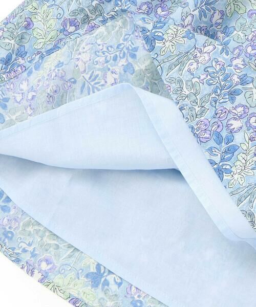 Tartine et Chocolat / タルティーヌ エ ショコラ ミニ丈・ひざ丈ワンピース | 【日本製】【お揃い】リバティ(SweetPeaLeaf)プリントタナローンスムース切り替えワンピース(90~140cm) | 詳細15