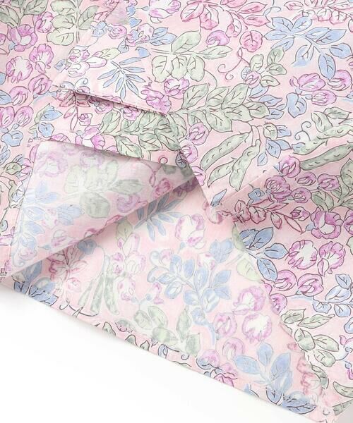 Tartine et Chocolat / タルティーヌ エ ショコラ シャツ・ブラウス | 【お揃い】リバティ(SweetPeaLeaf)プリントタナローンスカラップ襟フリル袖ブラウス(100~140cm) | 詳細8