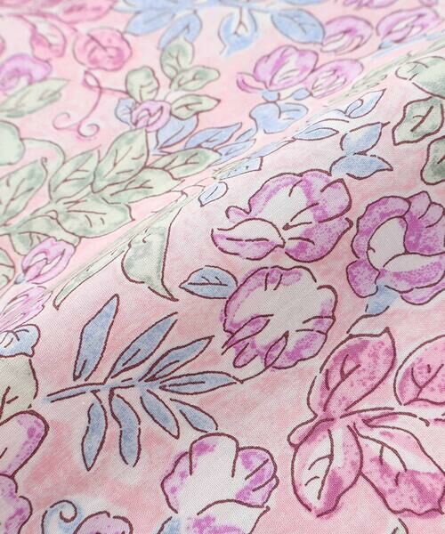 Tartine et Chocolat / タルティーヌ エ ショコラ シャツ・ブラウス | 【お揃い】リバティ(SweetPeaLeaf)プリントタナローンスカラップ襟フリル袖ブラウス(100~140cm) | 詳細9