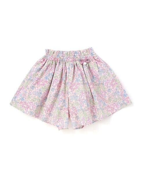 Tartine et Chocolat / タルティーヌ エ ショコラ その他パンツ | 【日本製】【お揃い】リバティ(SweetPeaLeaf)プリントタナローンキュロット(90~140cm) | 詳細3