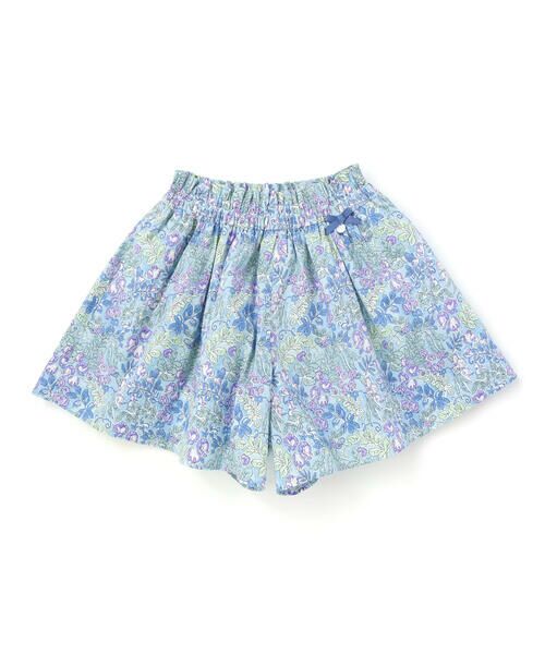 Tartine et Chocolat / タルティーヌ エ ショコラ その他パンツ | 【日本製】【お揃い】リバティ(SweetPeaLeaf)プリントタナローンキュロット(90~140cm) | 詳細9