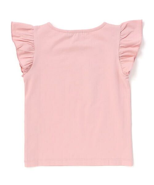 Tartine et Chocolat / タルティーヌ エ ショコラ Tシャツ | ベア天竺 袖フリルプリントTシャツ(90~140cm) | 詳細1