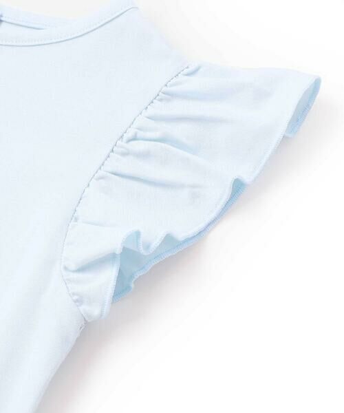 Tartine et Chocolat / タルティーヌ エ ショコラ Tシャツ | ベア天竺 袖フリルプリントTシャツ(90~140cm) | 詳細8