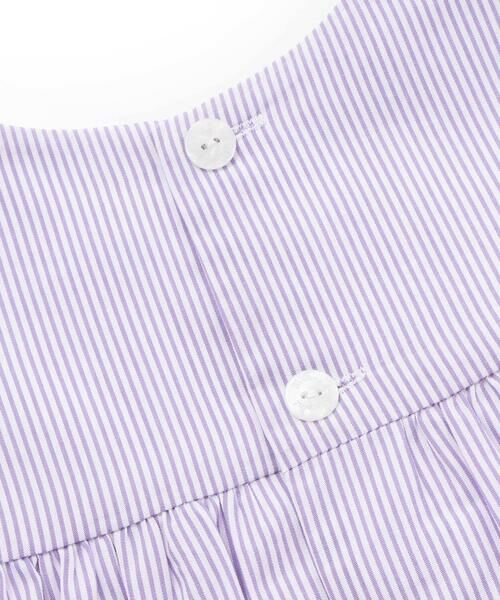 Tartine et Chocolat / タルティーヌ エ ショコラ ベビー・キッズウエア | 【お揃い】コットンブロードストライプパンチングレースフリル袖ワンピース＋ブルマセットベビー(70〜90cm) | 詳細14