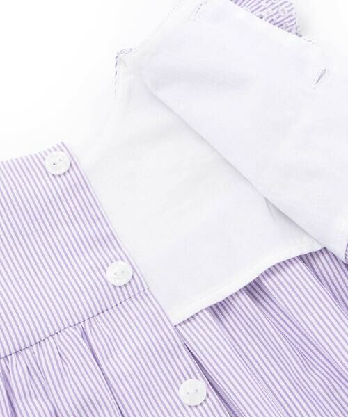 Tartine et Chocolat / タルティーヌ エ ショコラ ベビー・キッズウエア | 【お揃い】コットンブロードストライプパンチングレースフリル袖ワンピース＋ブルマセットベビー(70〜90cm) | 詳細16