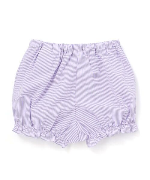 Tartine et Chocolat / タルティーヌ エ ショコラ ベビー・キッズウエア | 【お揃い】コットンブロードストライプパンチングレースフリル袖ワンピース＋ブルマセットベビー(70〜90cm) | 詳細9