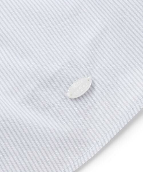 Tartine et Chocolat / タルティーヌ エ ショコラ ミニ丈・ひざ丈ワンピース | 【お揃い】コットンブロードストライプパンチングレースフリル袖ワンピース(90〜140cm) | 詳細8