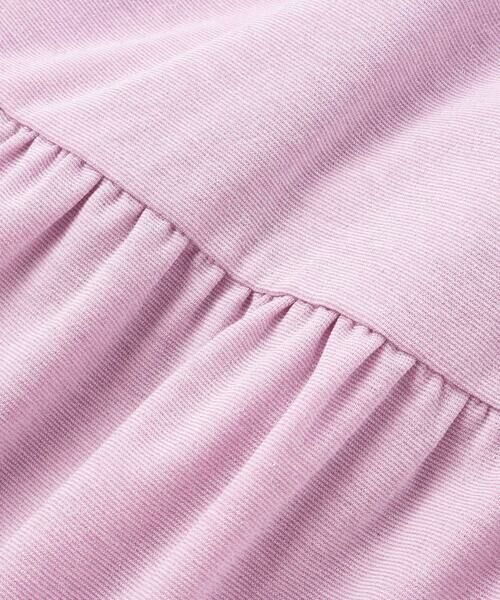 Tartine et Chocolat / タルティーヌ エ ショコラ ミニ丈・ひざ丈ワンピース | きらきらラメ天竺フリル袖ティアードワンピース(100〜140cm) | 詳細8