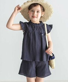 Tartine et Chocolat / タルティーヌ エ ショコラ その他トップス | 【日本製】クレープロッキーバル楊柳プルオーバーチュニック＋キュロットセット(90〜140cm)