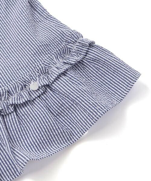 Tartine et Chocolat / タルティーヌ エ ショコラ その他トップス | 無地Tシャツ＋サッカー肩リボンブラウス 2点セット(100〜140cm) | 詳細23