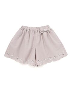 Tartine et Chocolat / タルティーヌ エ ショコラ ショート・ハーフ・半端丈パンツ | 【日本製】裾スカラップ刺しゅうショートパンツ(90〜140cm)