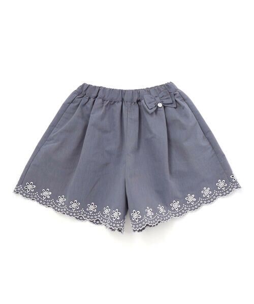 Tartine et Chocolat / タルティーヌ エ ショコラ ショート・ハーフ・半端丈パンツ | 【日本製】裾スカラップ刺しゅうショートパンツ(90〜140cm) | 詳細3