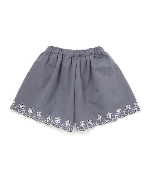 Tartine et Chocolat / タルティーヌ エ ショコラ ショート・ハーフ・半端丈パンツ | 【日本製】裾スカラップ刺しゅうショートパンツ(90〜140cm) | 詳細4