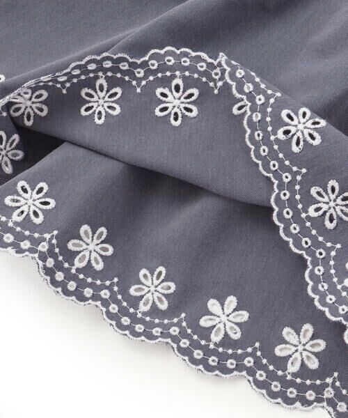 Tartine et Chocolat / タルティーヌ エ ショコラ ショート・ハーフ・半端丈パンツ | 【日本製】裾スカラップ刺しゅうショートパンツ(90〜140cm) | 詳細9