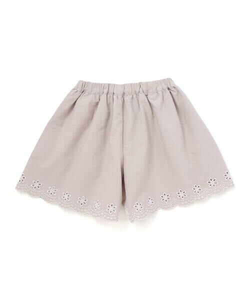 Tartine et Chocolat / タルティーヌ エ ショコラ ショート・ハーフ・半端丈パンツ | 【日本製】裾スカラップ刺しゅうショートパンツ(90〜140cm) | 詳細12