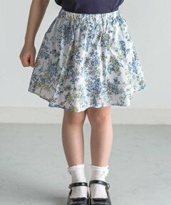 Tartine et Chocolat / タルティーヌ エ ショコラ ショート・ハーフ・半端丈パンツ | 【お揃い】リバティ(Celine)ナイロンリップストップﾟインナーショーツ付きスカート(90〜140cm)