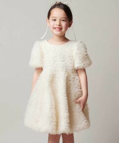 Tartine et Chocolat / タルティーヌ エ ショコラ ドレス | 立体フリルチュール フォーマルドレス(90-140cm)